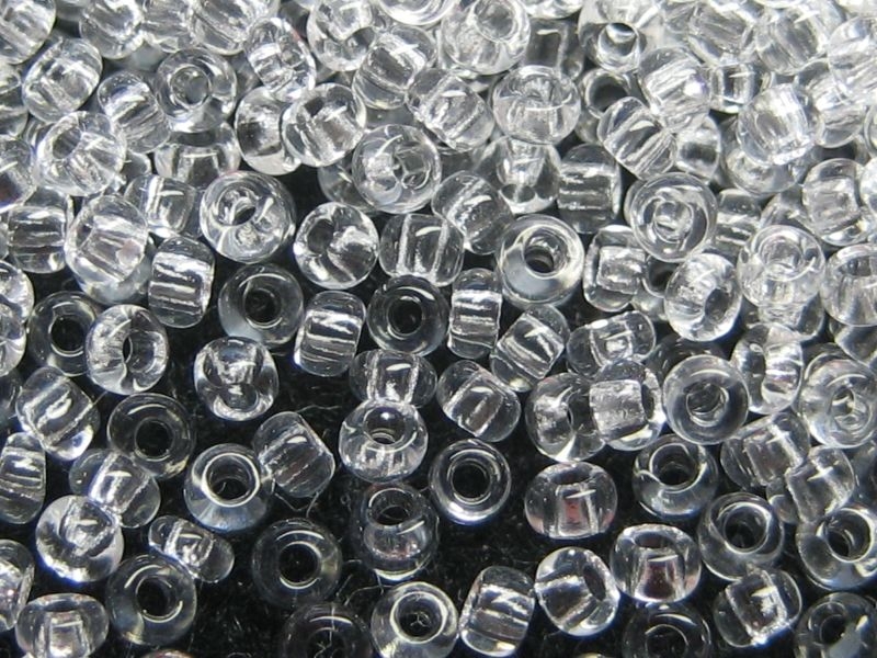 1mm Mini Rocailles Crystal Kristall Klar 10g