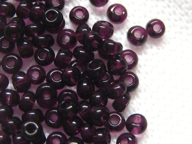 1mm Mini Rocailles Dark Amethyst dunkellila violett 10g