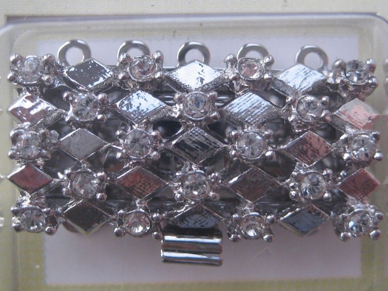 Schließe 5-reihig Armbandschliesse silberfarben