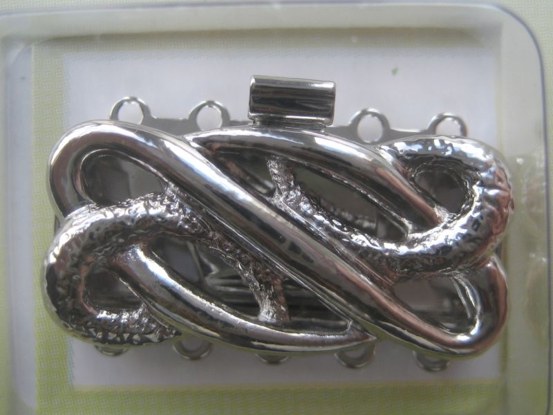 Schließe 5-reihig Armbandschliesse silberfarben