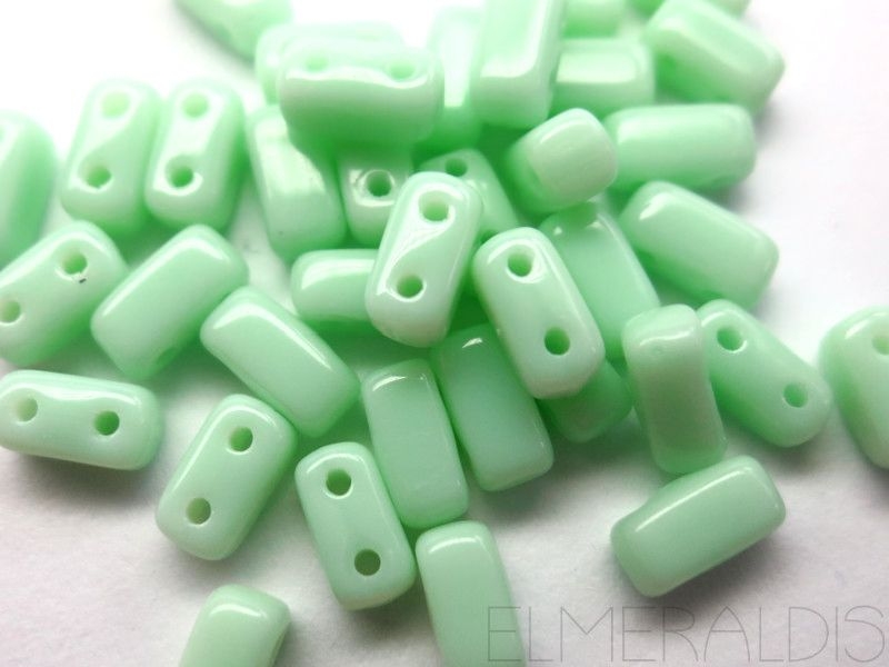 25 CzechMates™ Bricks Pale Jade grün 6mm