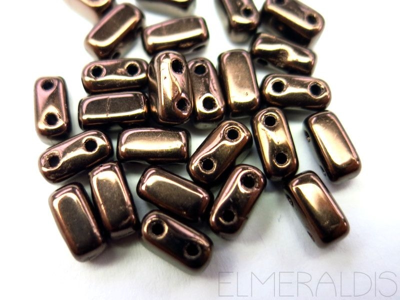 25 CzechMates™ Bricks Dark Bronze 6mm