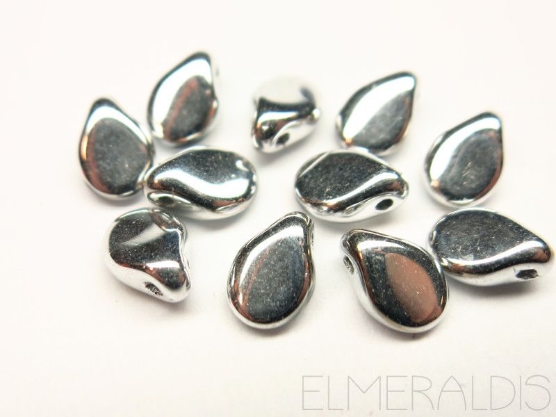 Pip Beads Labrador Full Silver silbern Tropfen 20x