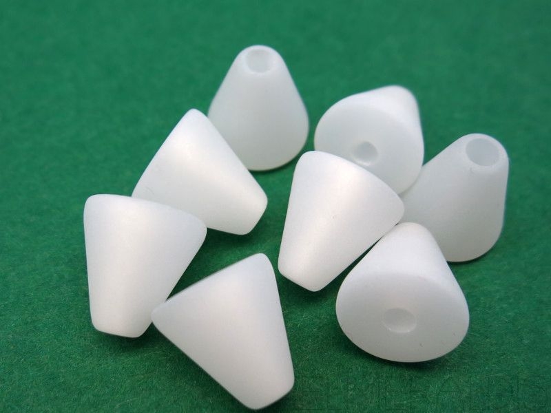 10mm Polaris Kegel matt weiss weiß 5x