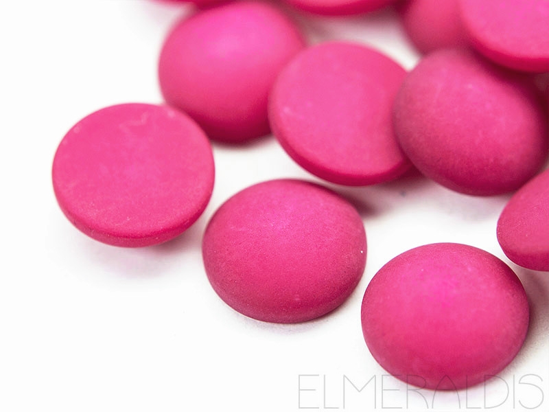 12mm Cabochons Polaris matt Brombeer Raspberry 10x