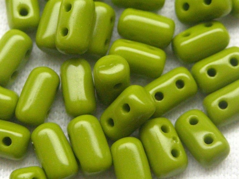 3 x 5mm 10g Rulla Beads Opaque Olivine