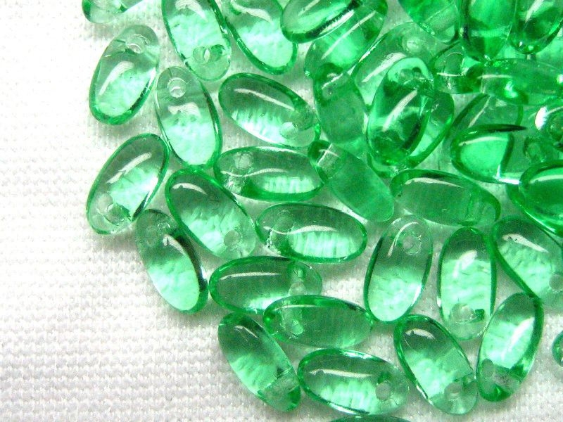 6mm Rizo Beads Peridot grün Glasperlen 10g