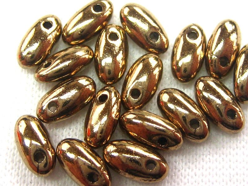 6mm 10g Rizo Beads Gold Bronze