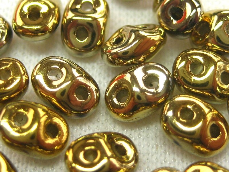 SuperDuos Crystal Full Amber Gold 10g