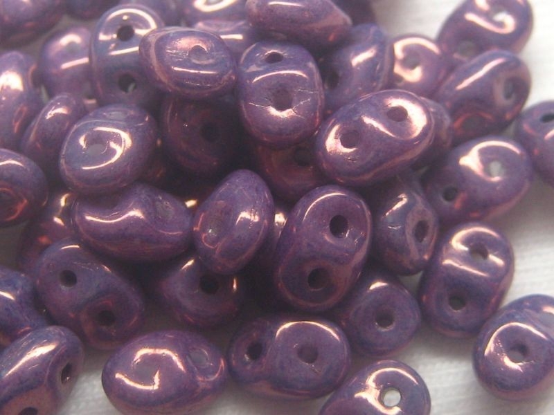 SuperDuos Metallic Amethyst Luster 10g