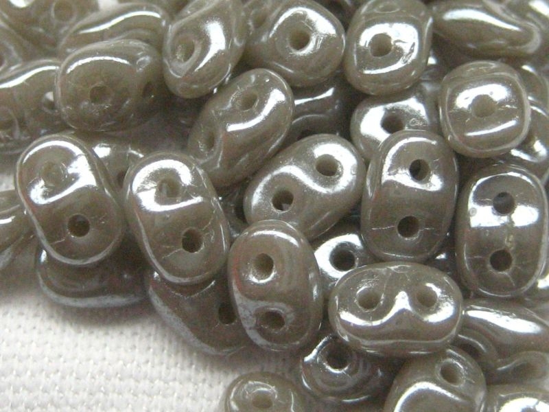 10g Super Duo Luster Hematite Opaque Grey