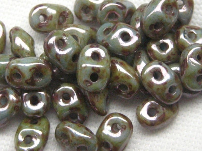 SuperDuos Luster Green Opaque White 10g