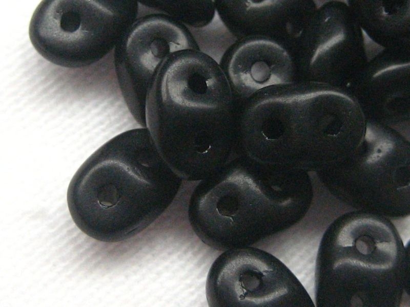 SuperDuos Jet Matte Black schwarz 10g