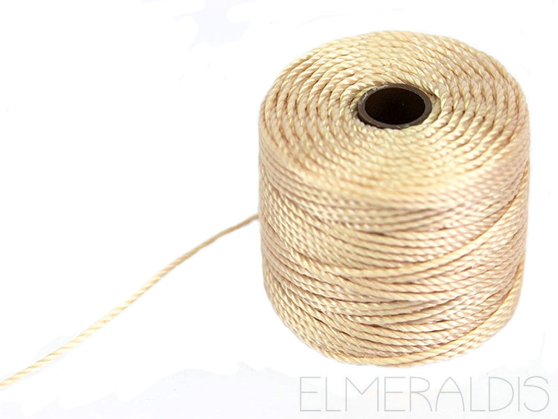 S-LON TEX210 Bead Cord Natural hellbeige ocker 70m