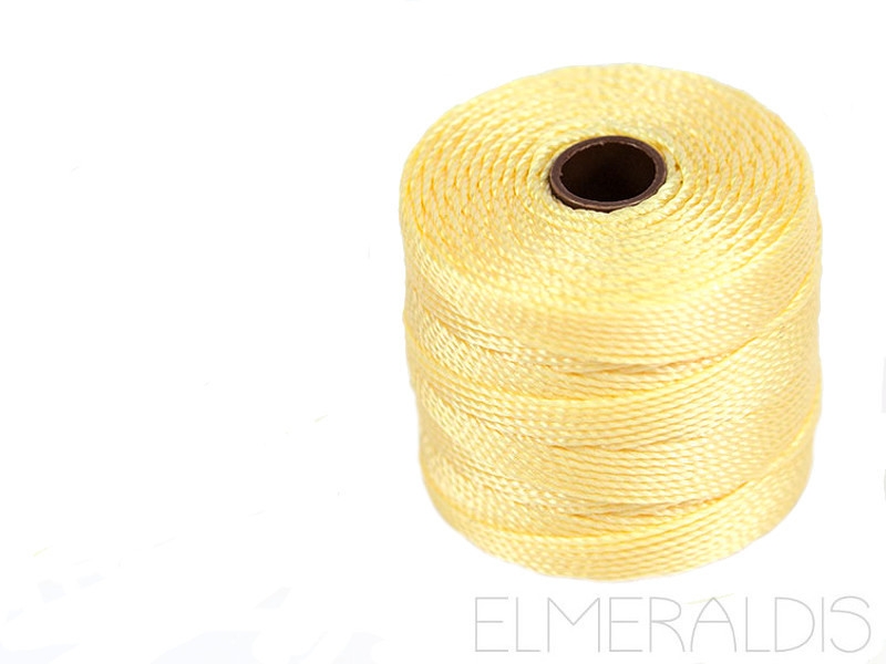 S-LON TEX210 Bead Cord Pale Yellow hellgelb 70m
