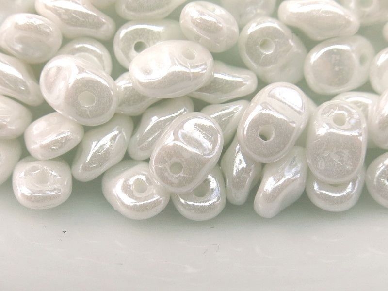 Super Unos Chalk White Luster weiss Glasperlen 5g