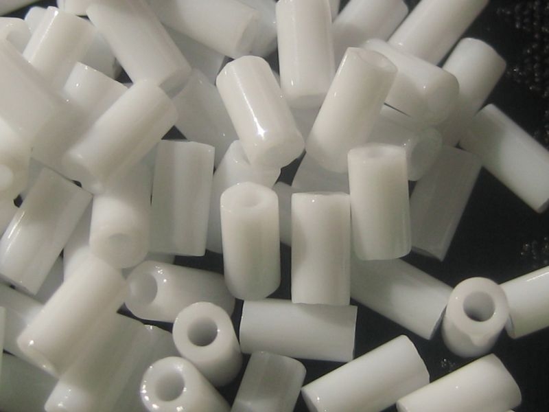 3mm Stiftperlen TOHO Opaque White weiss 10g