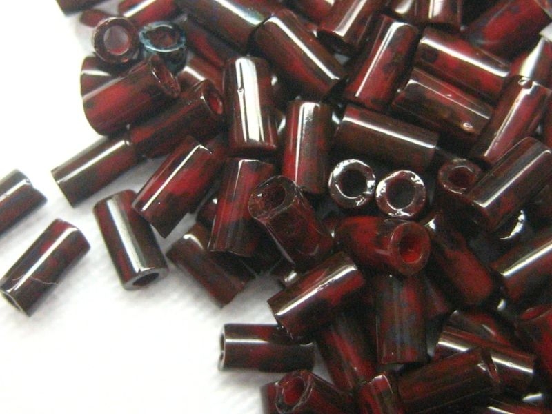 3mm Stiftperlen TOHO Hybrid Pepper Red Picasso 10g