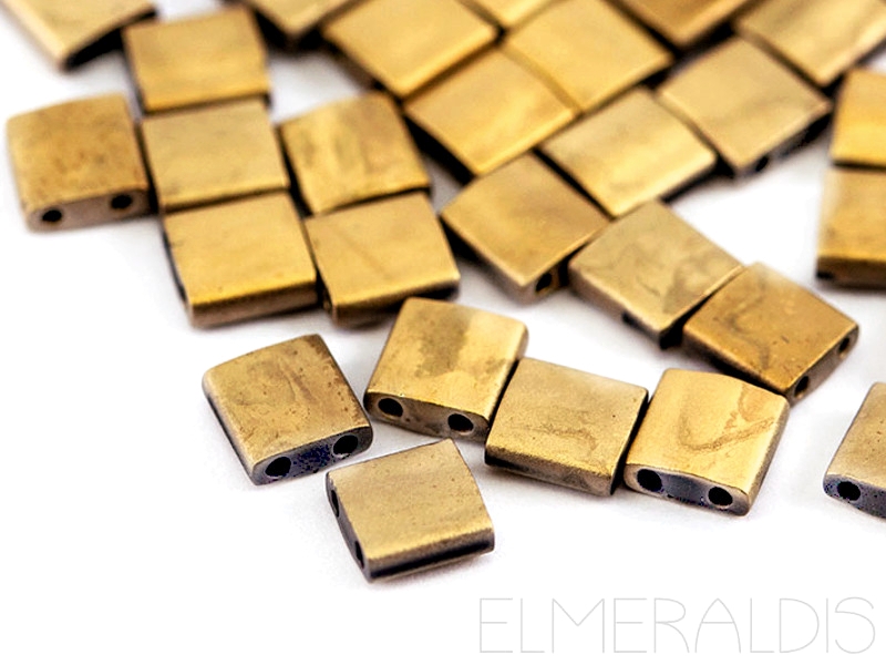 Tila Beads Miyuki Amber Full Matte Gold Bronze 5g