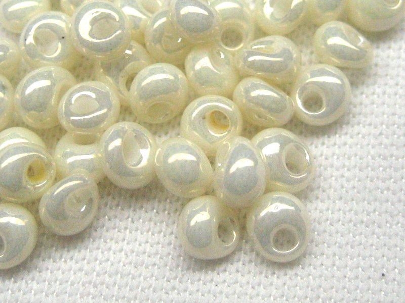3mm 10g TOHO Magatama Opaque Luster Navajo White