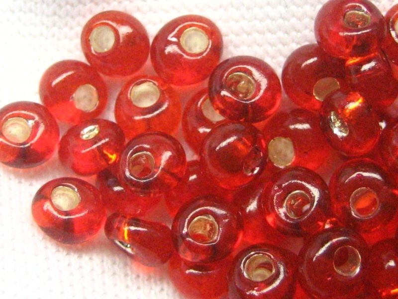 3mm Magatama TOHO Silver Lined Burnt Orange 10g