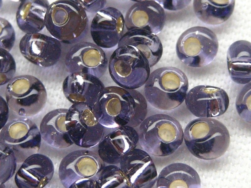3mm Magatama TOHO Silver Lined Tanzanite 10g