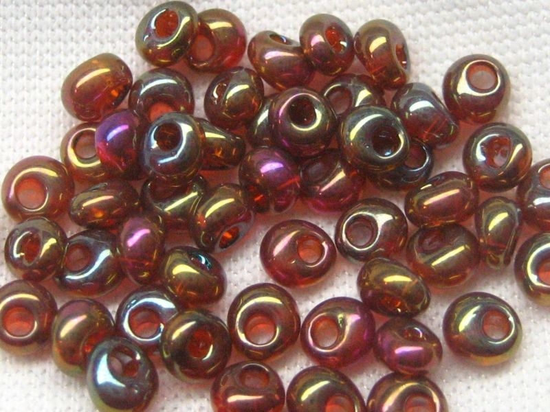3mm Magatama TOHO Gold Luster Dark Topaz 10g
