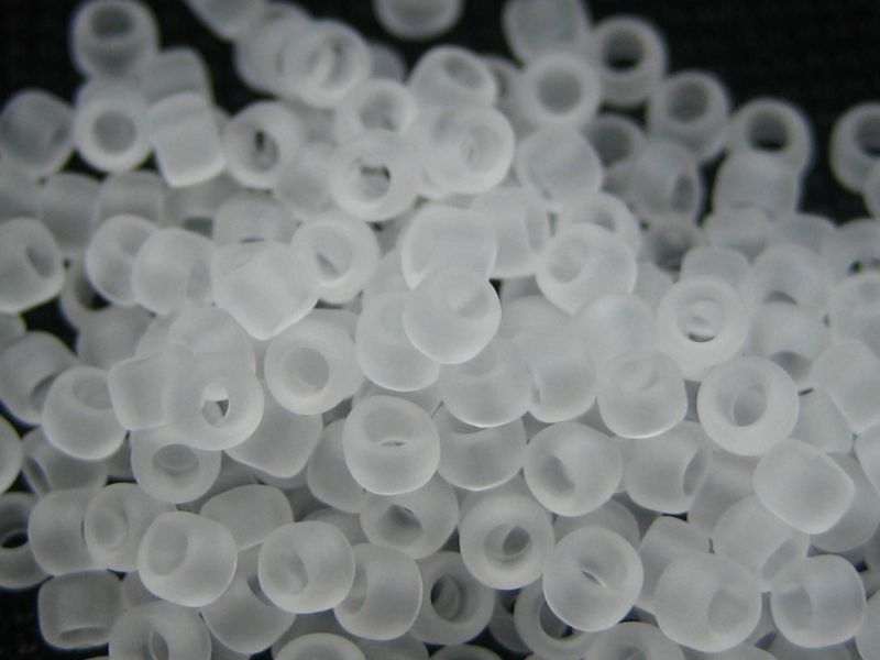 6/0 Rocailles TOHO Frosted Crystal 10g