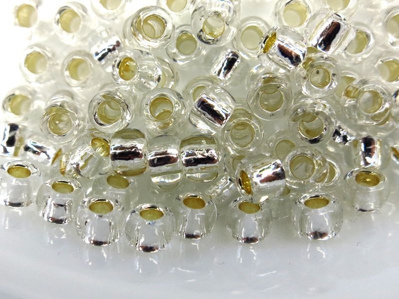 6/0 Rocailles TOHO Silver Lined Crystal 10g