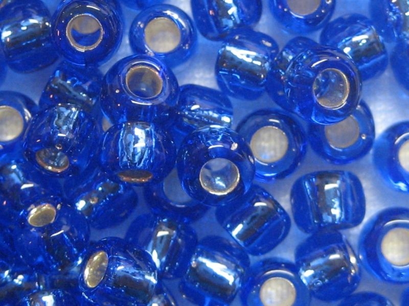 6/0 Rocailles TOHO Silver Lined Sapphire 10g