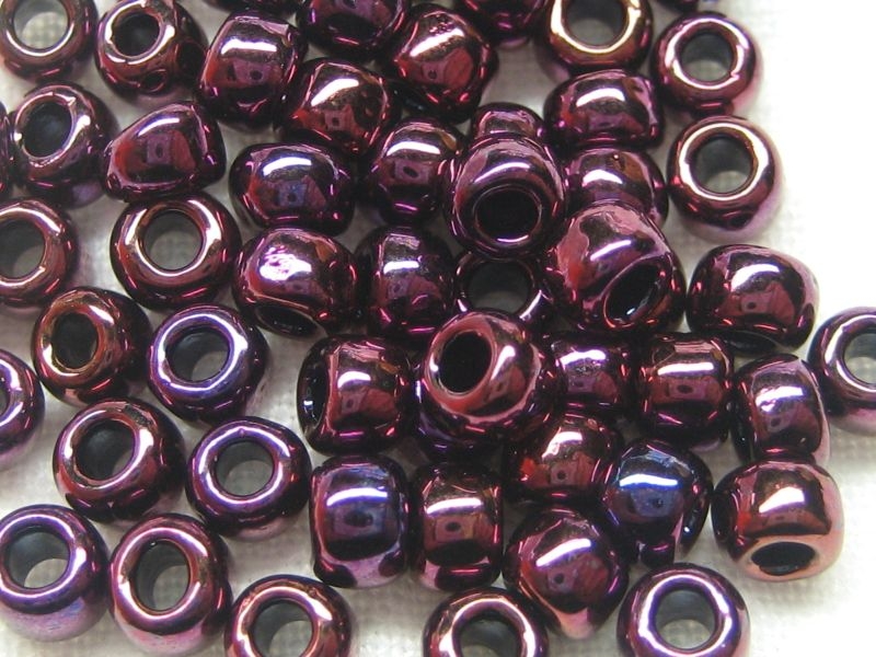 6/0 Rocailles TOHO Higher Metall Dark Amethyst 10g
