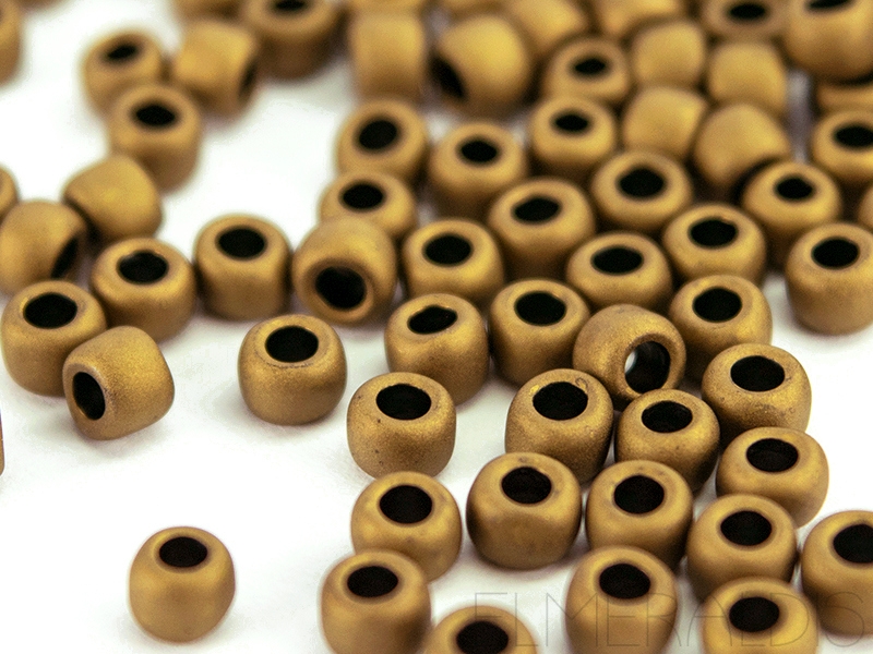 6/0 TOHO Rocailles Matte Color Dark Copper 10g