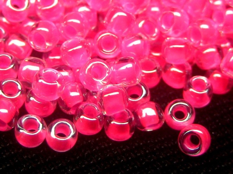 6/0 Rocailles TOHO Luminous Neon Pink 10g