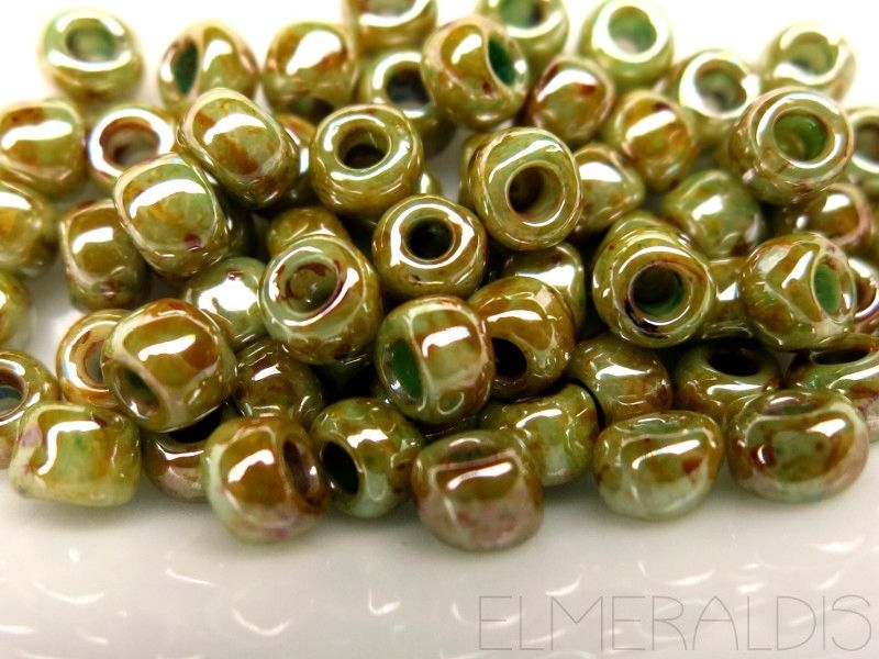 6/0 Rocailles TOHO HYBRID Ultra Luster Green 10g
