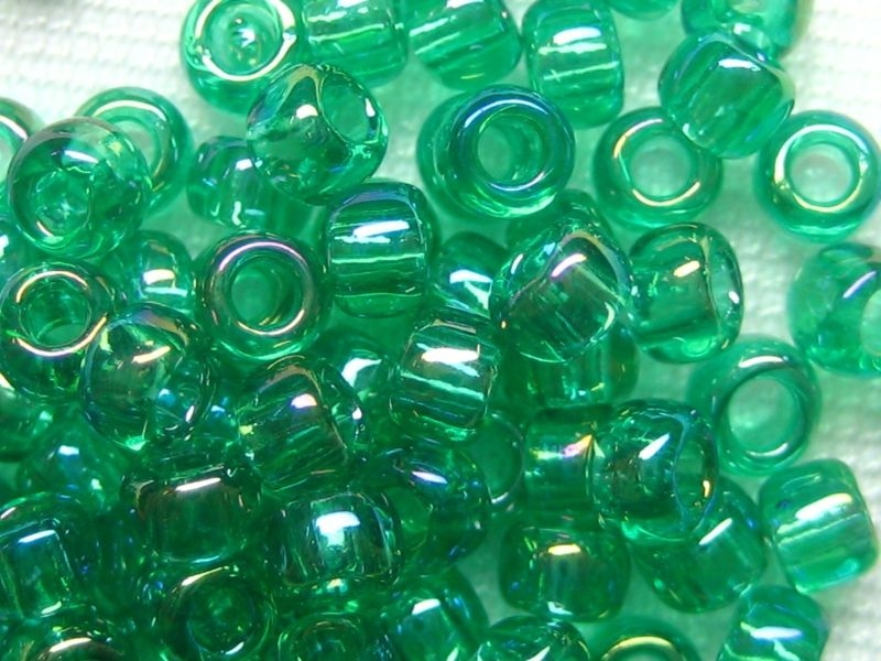 8/0 Rocailles TOHO Rainbow Dark Peridot 10g