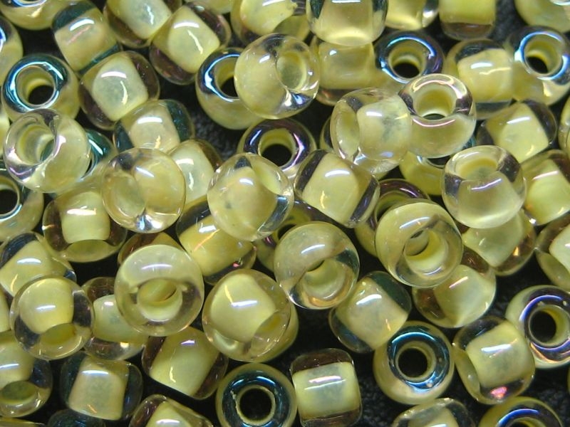 8/0 Rocailles TOHO Luster Crystal Opaq Yellow 10g