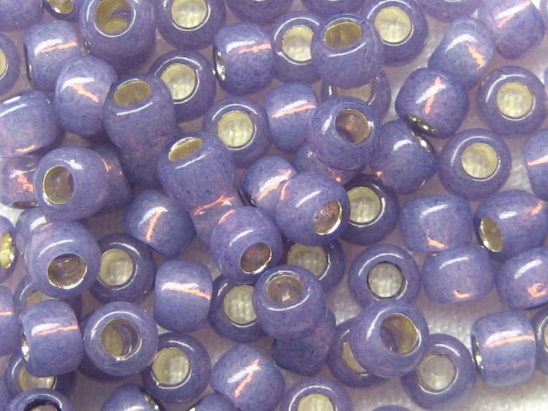 8/0 Rocailles TOHO Silver Lined Milky Lavender 10g