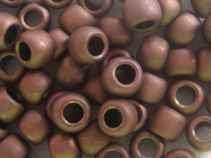 8/0 10g TOHO Rocailles Frost Dark Bronze