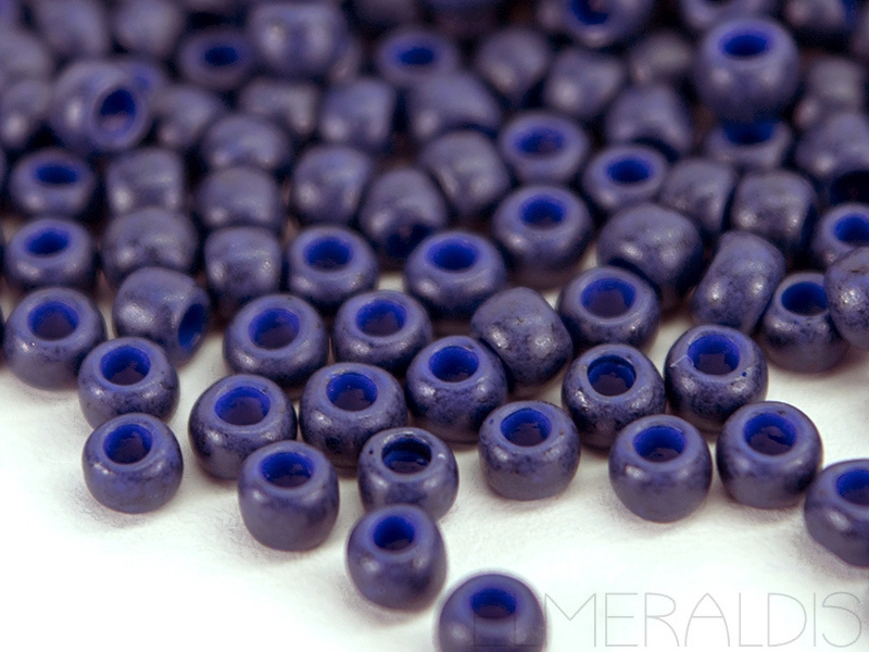 8/0 TOHO Rocailles Semi Glazed Navy Blue 10g
