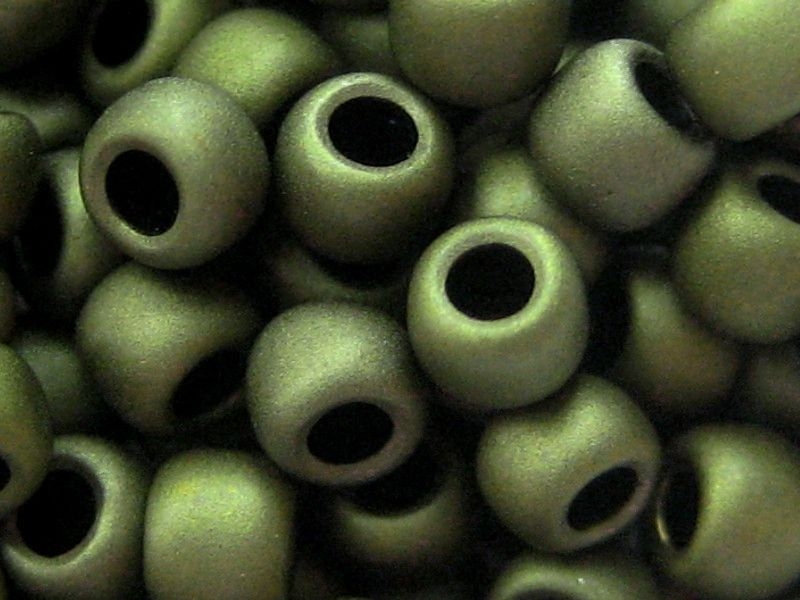 8/0 10g TOHO Rocailles Matte Color Dark Olive