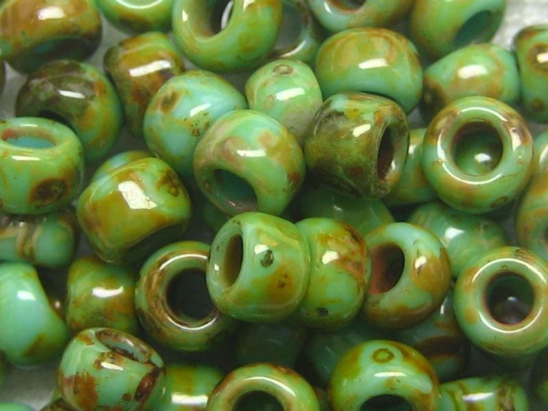 8/0 Rocailles TOHO HYBRID Turquoise Picasso 10g