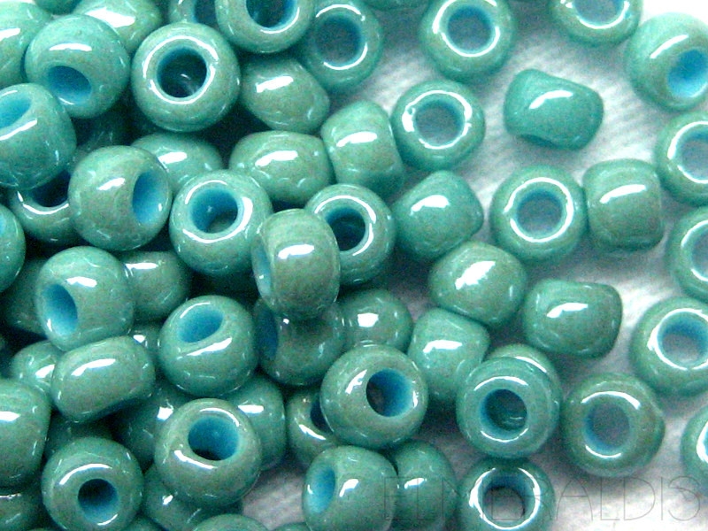 11/0 Rocailles TOHO Luster Lagoon Opaque türkis 10g