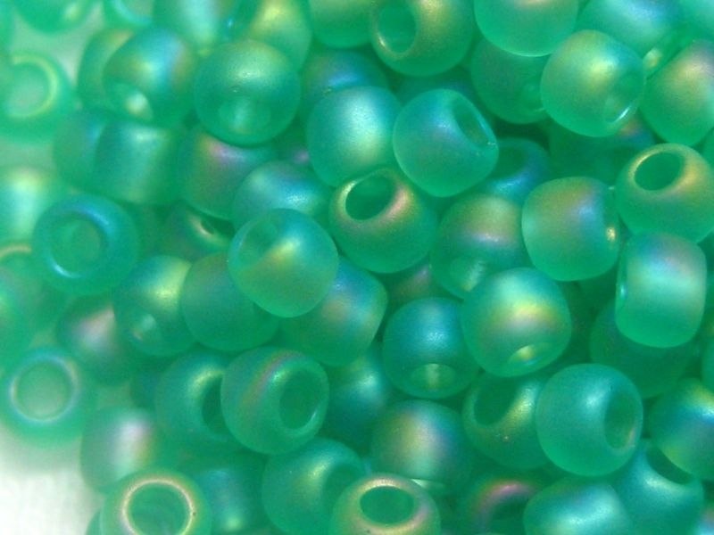 11/0 Rocailles TOHO RB Frosted Dark Peridot 10g