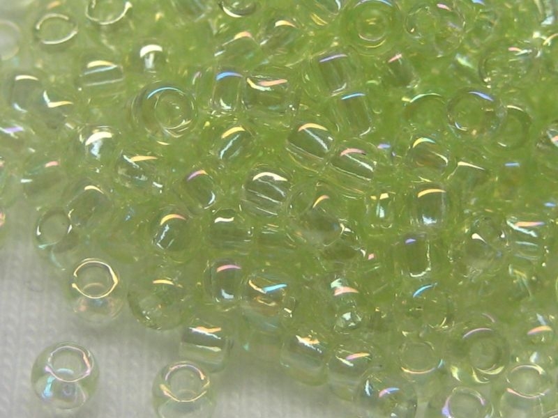 11/0 10g TOHO Rocailles Dyed Rainbow Lemon Mist