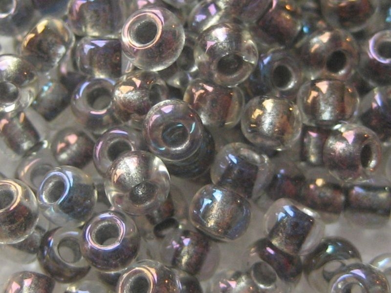 11/0 10g TOHO Rocailles Gold L Crystal Opaque Gray