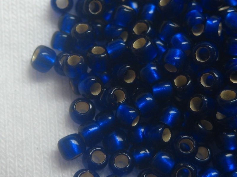 11/0 Rocailles TOHO Silver Lined Frost Cobalt 10g