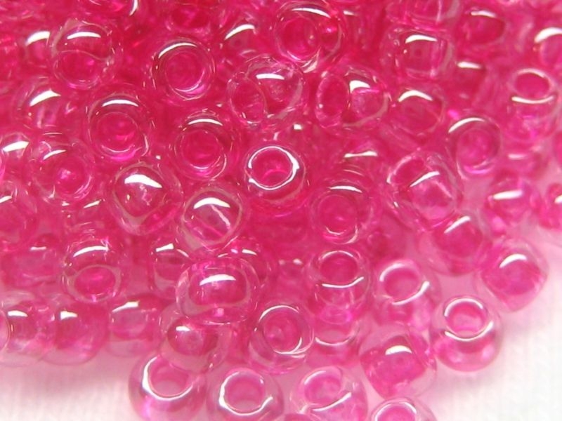 11/0 Rocailles TOHO Crystal Fuchsia Lined 10g