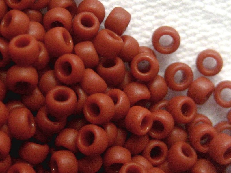 11/0 10g TOHO Rocailles Opaque Frosted Terra Cotta