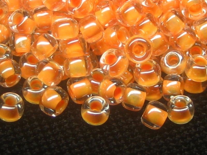 11/0 Rocailles TOHO Crystal Papaya Lined 10g