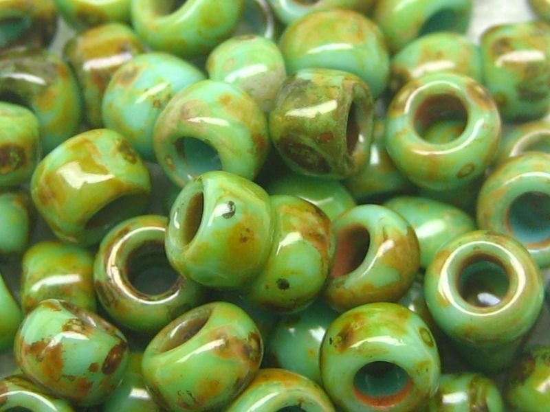 11/0 10g TOHO Rocailles Hybrid Turquoise Picasso